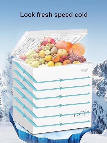 Miniatura 3 de KRIB BLING Congelador Krib Bling - Termostato ajustable compacto con cesta de almacenamiento extraíble para casa, cocina, garaje, sótano (7.0 pies