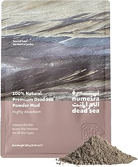 Numeira Dead Sea Mud Powder 100% Pure Cosmetic Clay Powder Rich in Minerals - Gentle Face Exfoliator Powder for Deep Cleansing, Body Scrub, or Clay Mud Mask - Pore Cleansing & Skin Detox - 250g