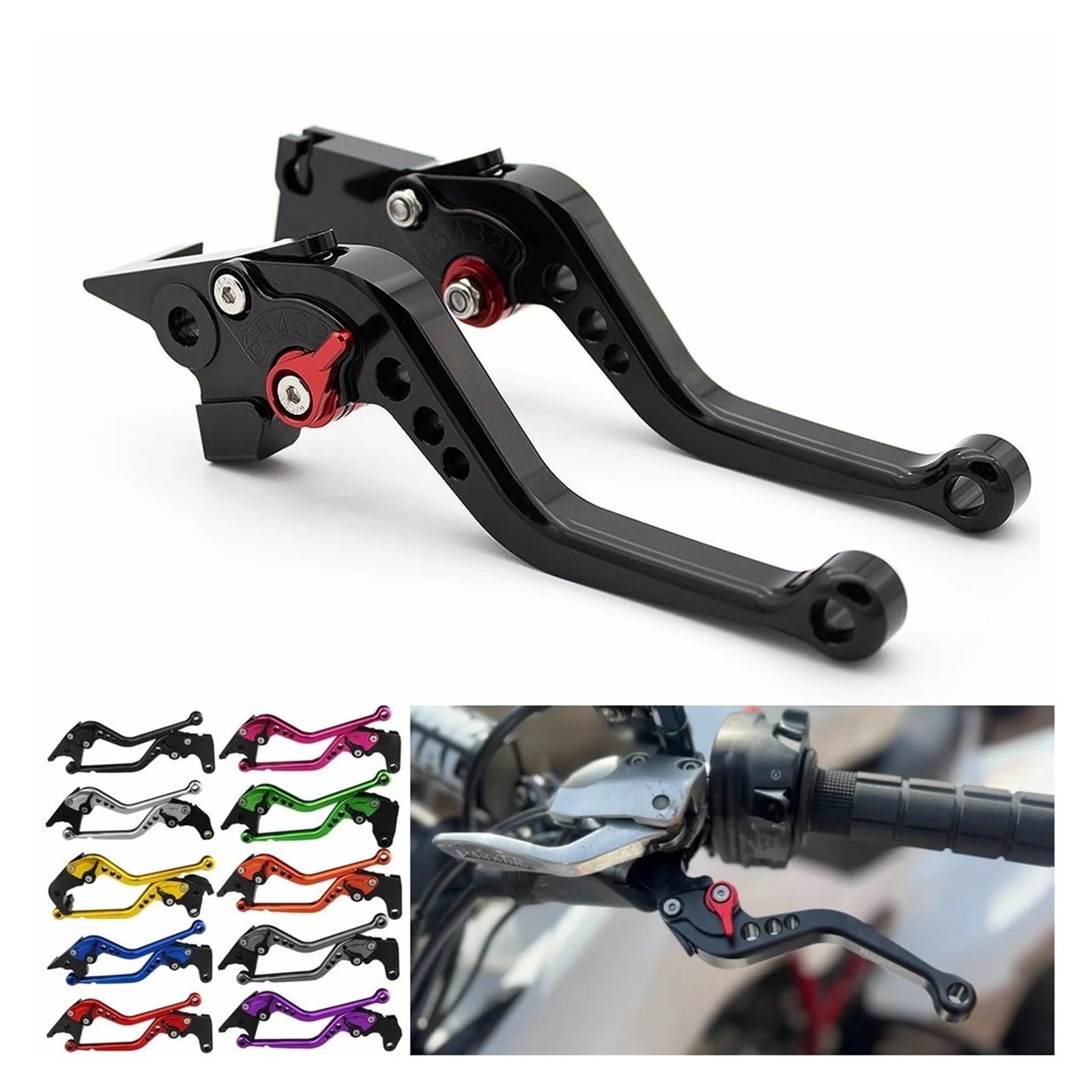 Leva del freno regolabile con frizione per bicicletta da città ZEEHO (rosa 147 mm)