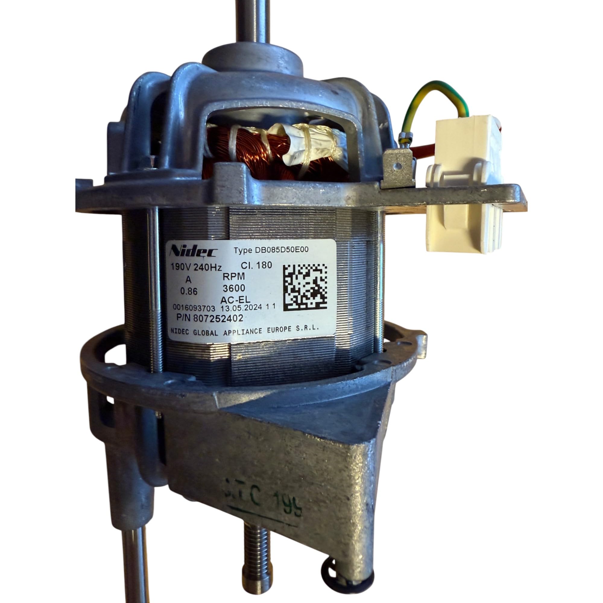 MDS Ersatzteile Motor für AEG passend für Electrolux Zanker Zanussi Trockner 807252402 – Nidec DB085D50E00 Antriebsmotor für Wäschetrockner Trommelmotor Ersatzteil