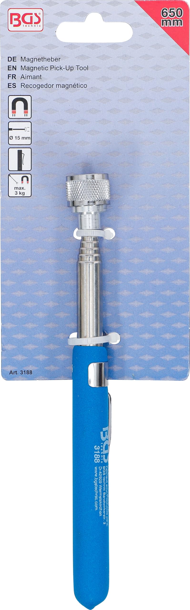 BGS-3188 Magnetheber 650 mm Zugkraft 3 kg - BGS technic