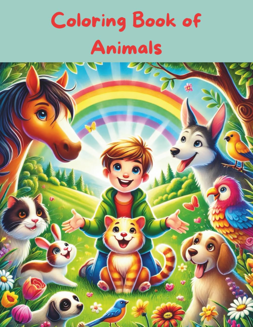 Animals Coloring Book (The animal world)