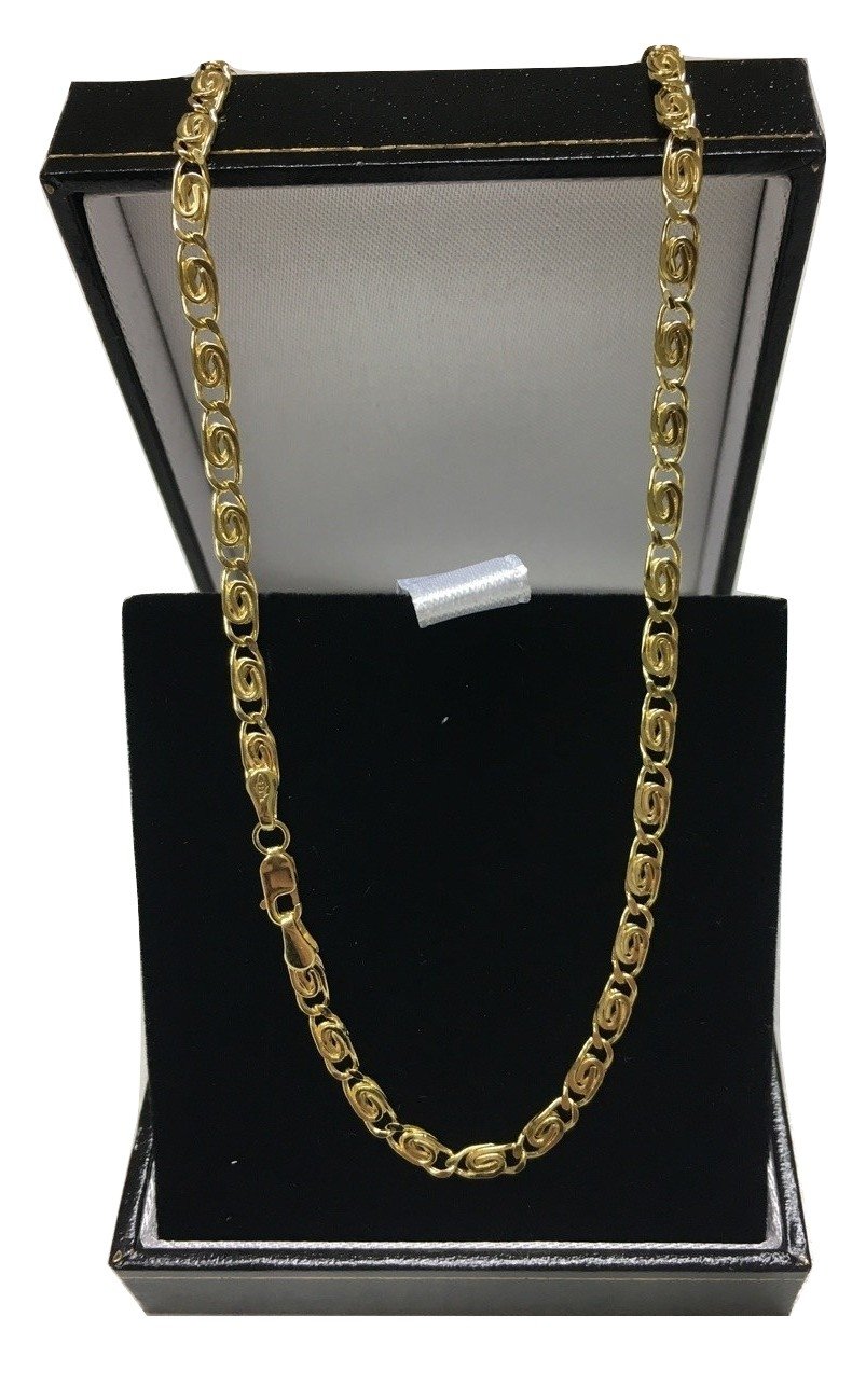 PRINS JEWELS 14 Karat 585 Gold S-Panzerkette Gelbgold Kette Unisex – Breite 3.50 mm - Länge wählbar