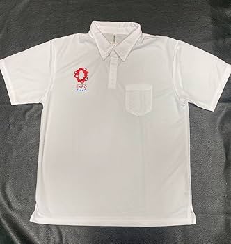 EXPO 2025 ポロシャツ ベージュ 半袖 Mサイズ ミャクミャク 大阪・関西万博】EXPO2025ミャクミャクエンジョイ半袖シャツ