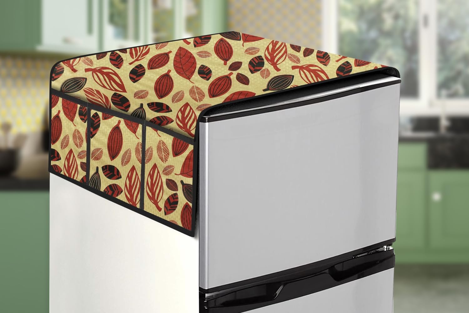 Stylista Refridgerator top Cover Suitable for Samsung RT28T3922R8/HL, 253 Liter Fridge, Dimension (WXD) 71x109 CM, Ditzy Pattern Yellow (B0C89GPKJP) Amazon Price History, Amazon Price Tracker