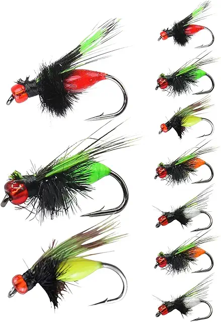 Spy Bait: 3D Trout Fly Fishing Lures Assortment 10pcs