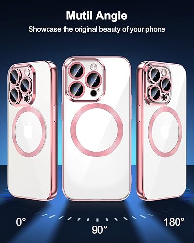 Miniatura 3 de Intermerge Funda para iPhone 14 Pro, compatible con carga inalámbrica MagSafe, protección de grado militar a prueba de golpes, resistente al