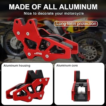 AnXin Motorcycle Chain Guide Guard Protector CNC for CRF150F 2003-2009 2012-2017 CRF230F 2003-2017 2019 CRF250F 2019-2023 Dirt Pit Bike Red