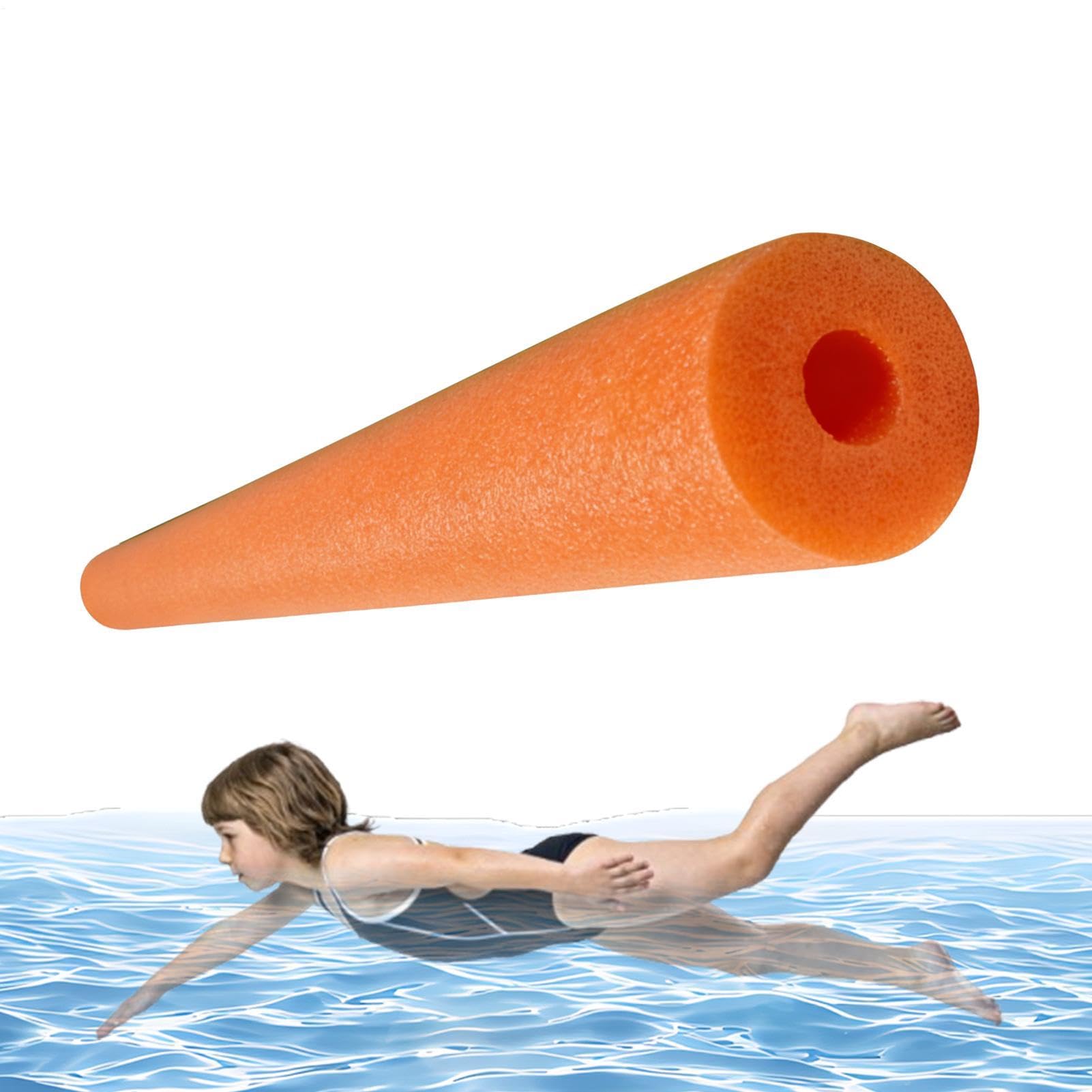 Pool Noodles with Hole, Hollow Foam Swimming Noodles for Adults Kids, Flexible Floating Foam Tube Noodle Swimming Floats, Soft Foams Pool Swim Noodle Swimmings Aid Training Device, for Summer Beach