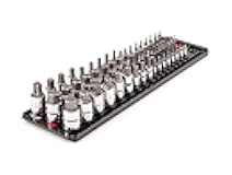 1/4, 3/8, 1/2 Inch Drive Hex and Torx Bit Socket Set with Rails, 57-Piece (5/64-3/4 in., 2-19 mm, T6-T80) | SHB99200