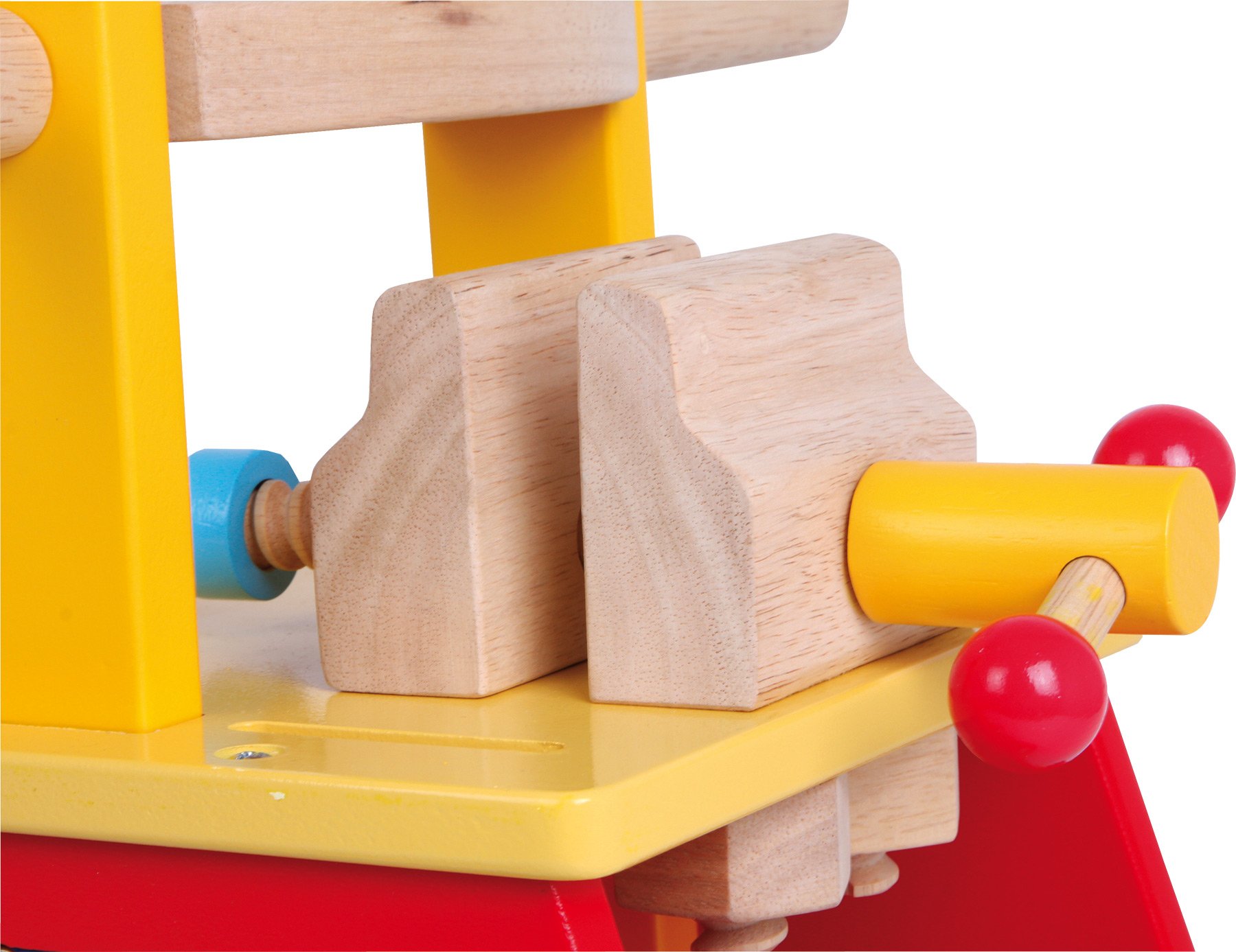1595 Macchina primi passi «Banco da lavoro» small foot in legno, con tutti i tipi di accessori, divertimento ed apprendimento motorio, a partire da 2 anni.