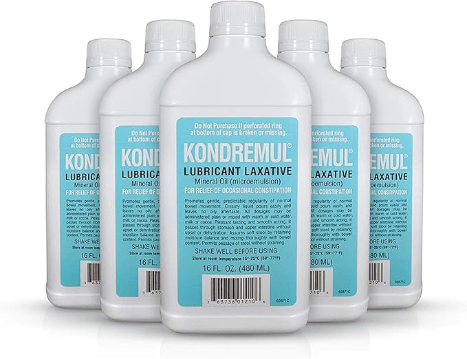Kondremul Lubricant Laxative Mineral Oil, For Relief of