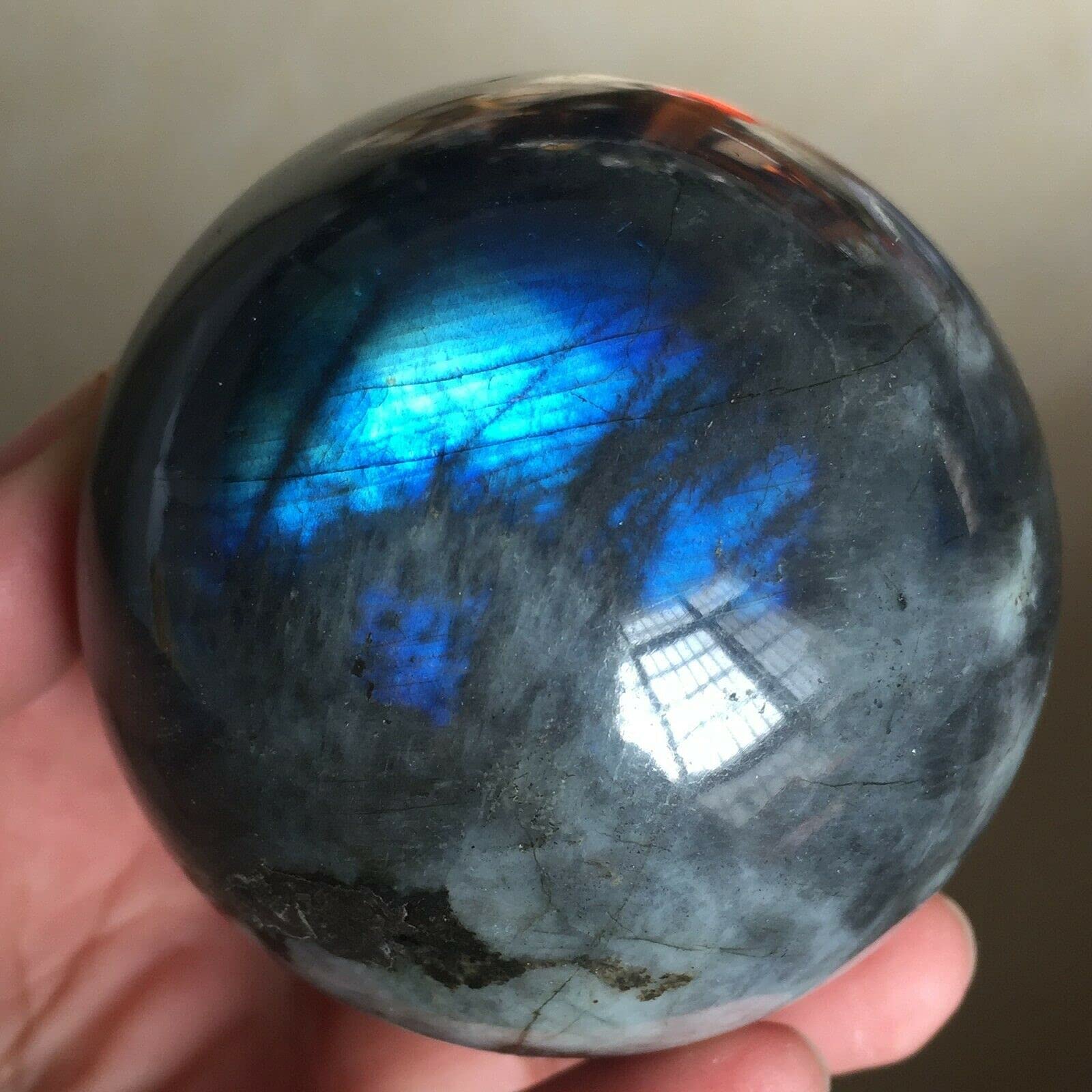 【天然石】ラブラドライト　球体 Amazon.co.jp: 天然ラブラドライト 球体 ロック クォーツ