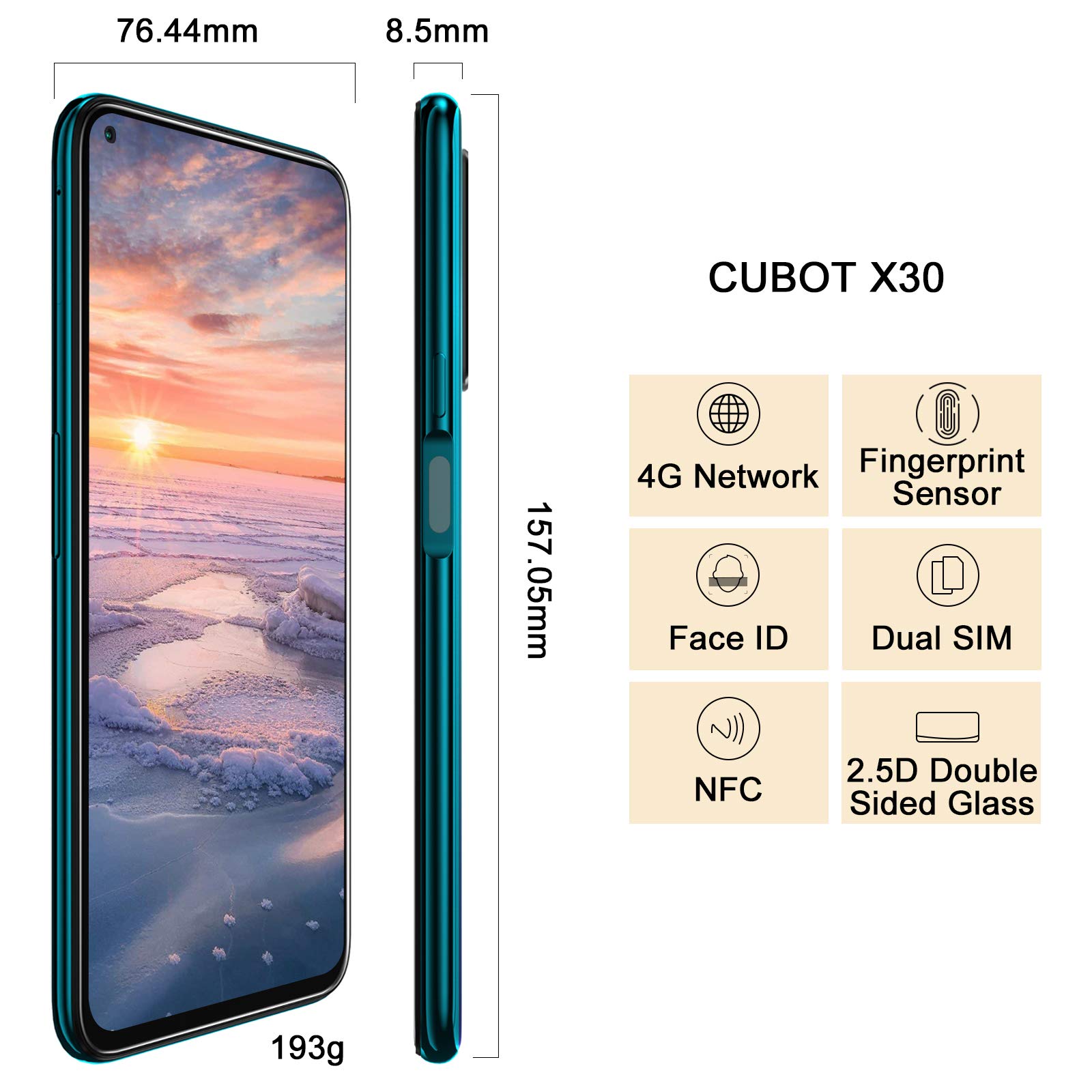 Amazon.com: CUBOT Unlocked Cell Phones 8GB RAM+256GB, X30 6.4
