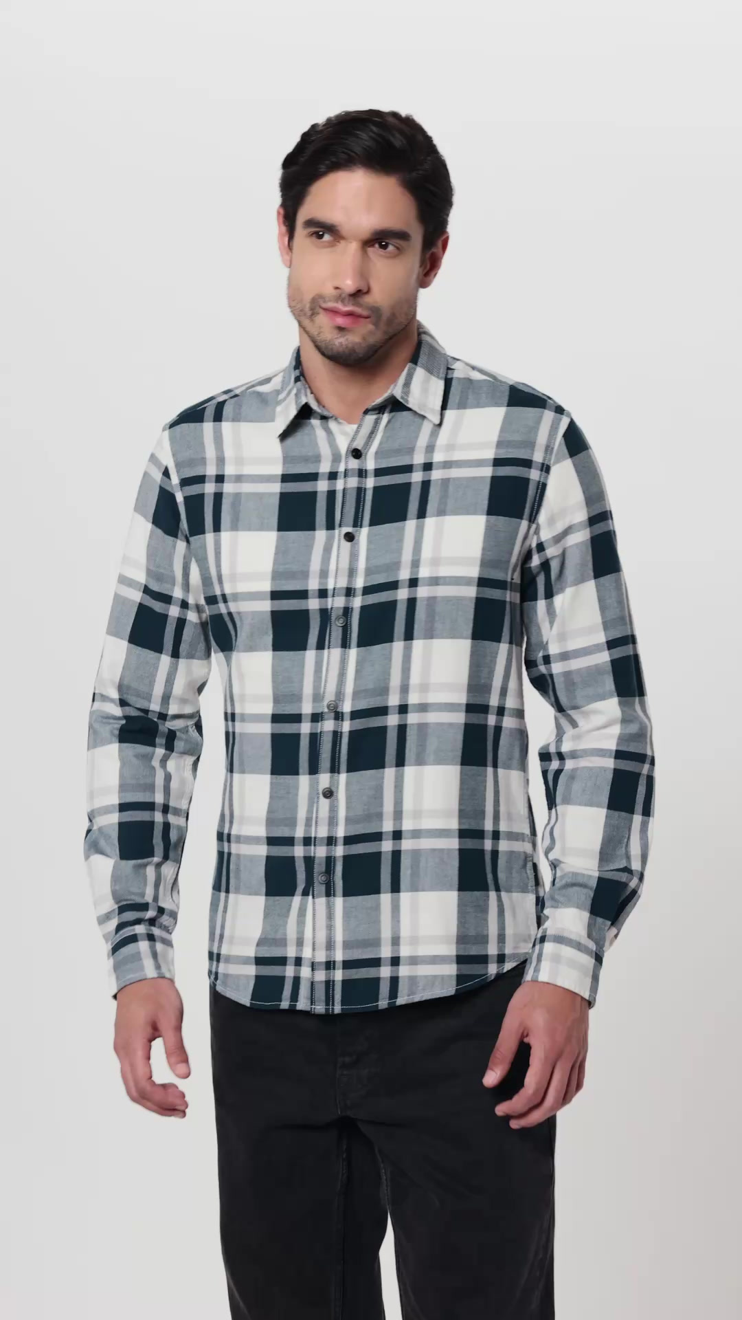 Image of Pepe Jeans Men's Regular Fit Full Sleeve Checkered Cotton Casual Shirt | Check Shirt for Man | Smart & Stylish | Multiple Styles | Mens Casual Shirts