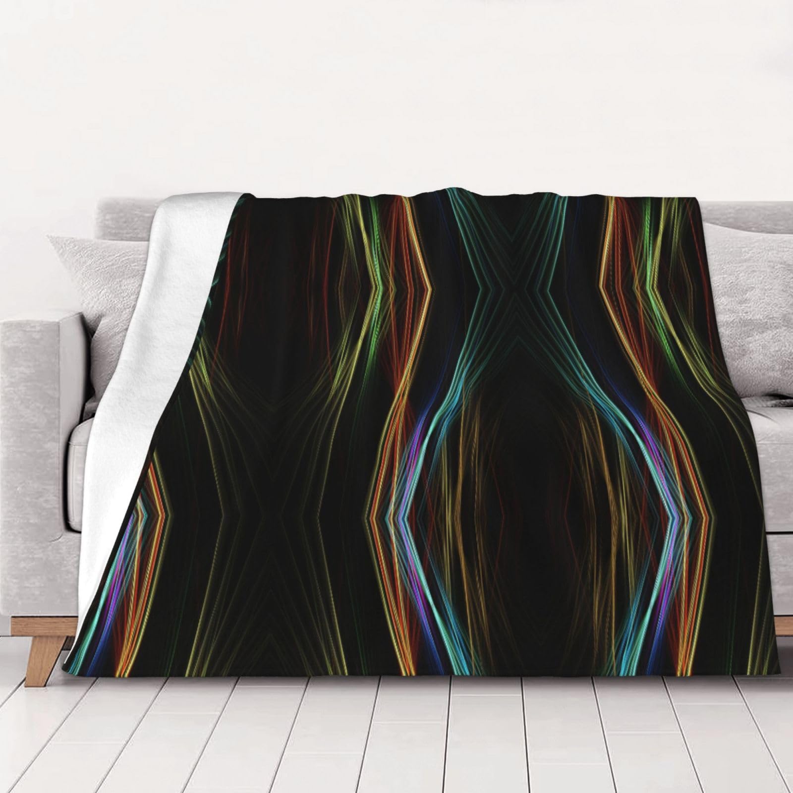 Couverture super douce de qualité supérieure, jeté de lit lavable au tissage fin