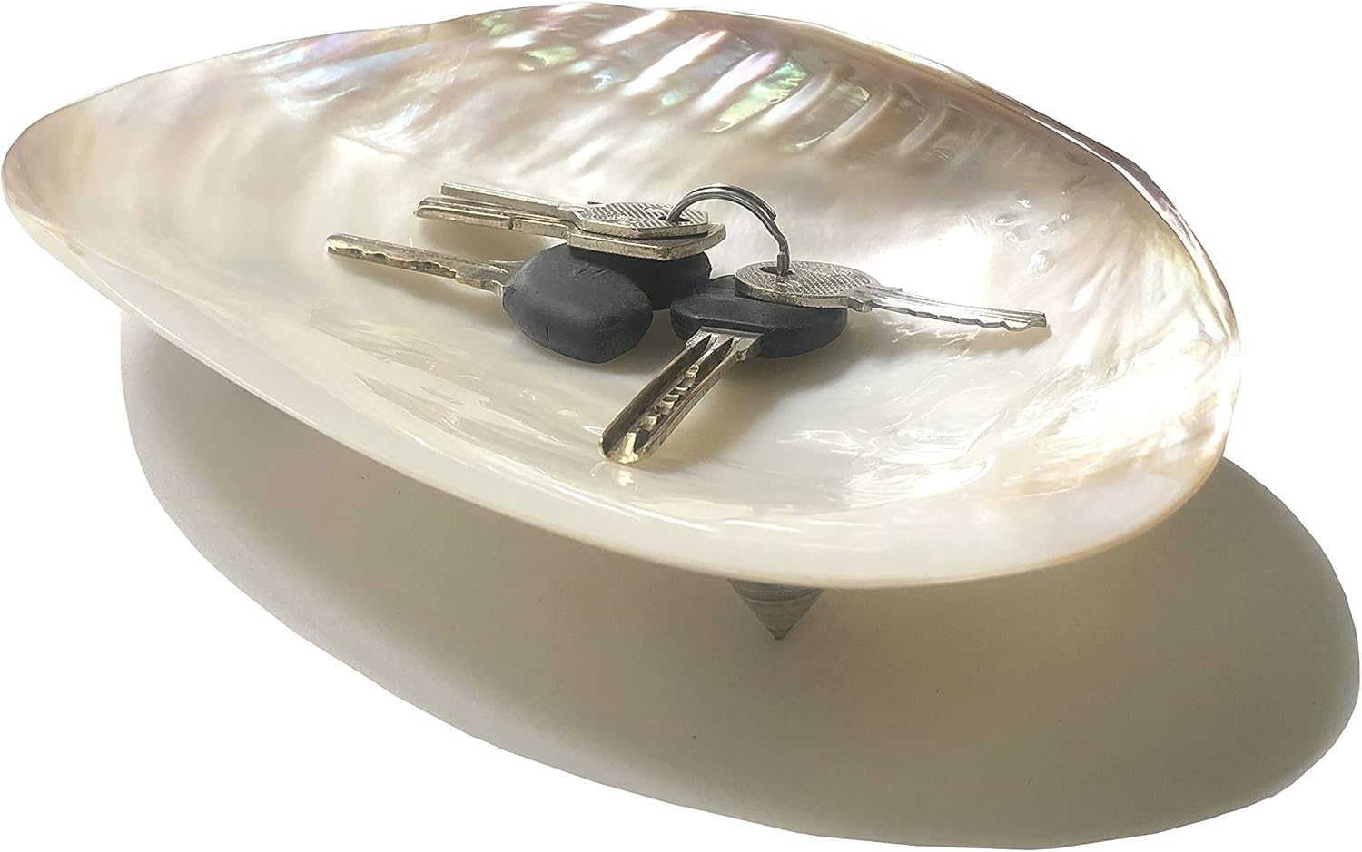 Handmade mother of pearl dish from Vietnam- excellent gift idea. Candy, chocolates, Jewelry, key holder. : Clothing, Shoes & Jewelry