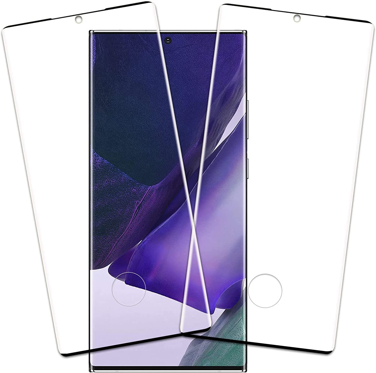 Tempered Glass Screen Protector for Samsung Galaxy Note 20 Ultra 5G [Pack of 2] Fingerprint Sensor Compatible - HD Clear - 9H Hardness - Case Friendly - HD Screen Protector for Samsung Galaxy Note 20