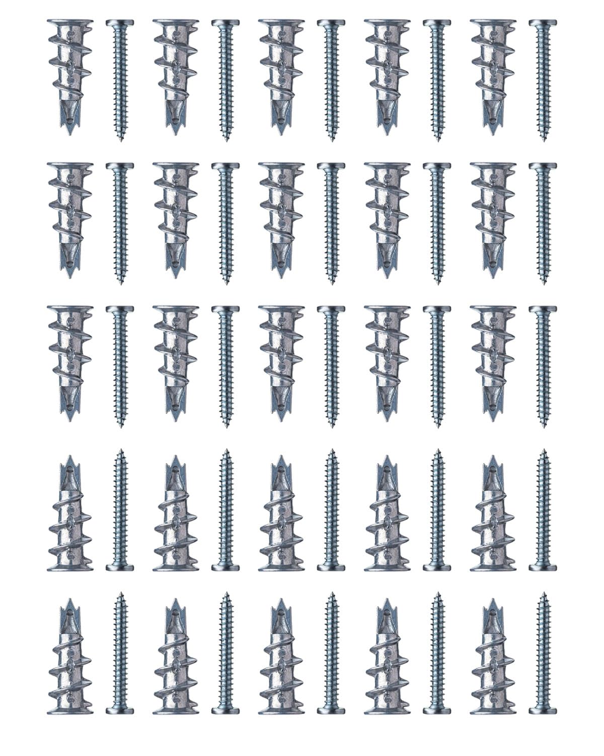 50 pezzo tasselli per cartongesso- tasselli per cartongesso autoforanti, tasselli autobloccanti,tasselli predisposti per cartongesso, pietra, mattoni, cemento, cartongesso