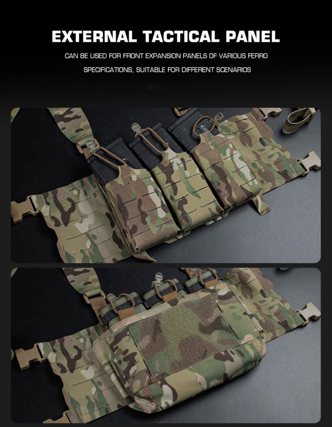 Peminkoo taktisches F.CPC Chest Rig Mini Harness F.erro Style H Harness Breite Version Chesty Rig Hüftgurt Jagdzubehör