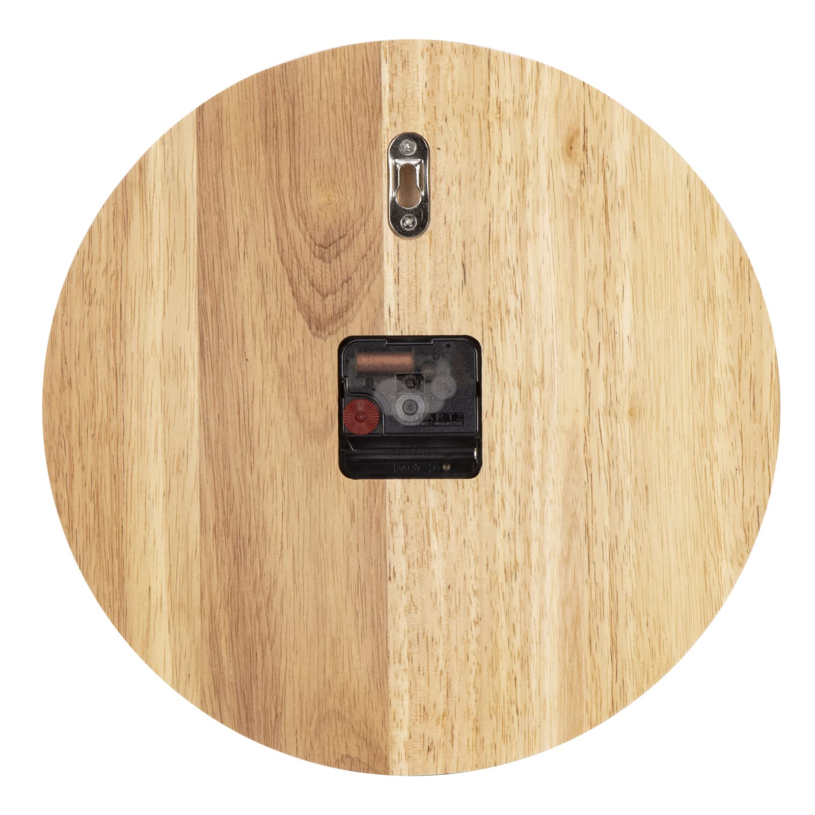 VIVILINEN Orologio da Parete in Legno Massello Naturale, Orologio da Parete Silenzioso Nessun Ticchettio per Cucina, Soggiorno, Camera da letto