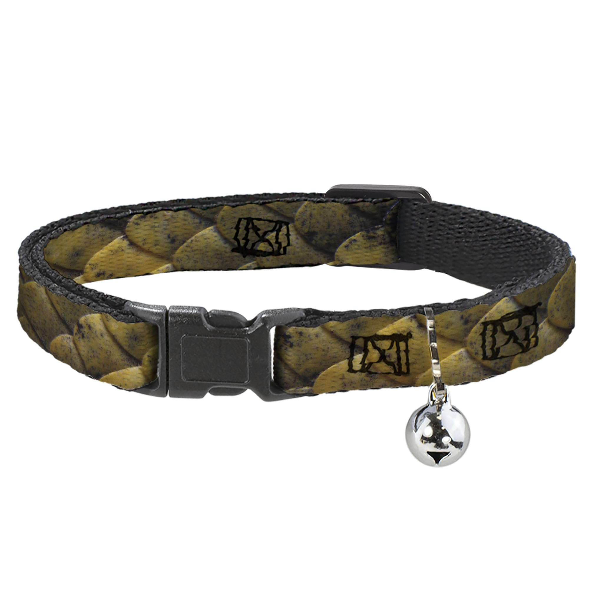 Collar de gato con piel de serpiente para paseos seguros en el jardín