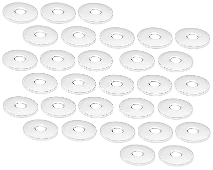 CUROVIT SS Chrome Plated Set of 30pc Round Wall Flange/Free Cap for Taps/Kitchen Mixture/Bathroom Mixture in Kitchen & Bathroom Fittings (Set of 30 pc)