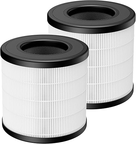PU-P05AC201B - Filtro de repuesto True HEPA para purificador de aire Fulminare PU-P05 y Purivortex AC201B, filtros de aire 3 en 1 H13 True HEPA para