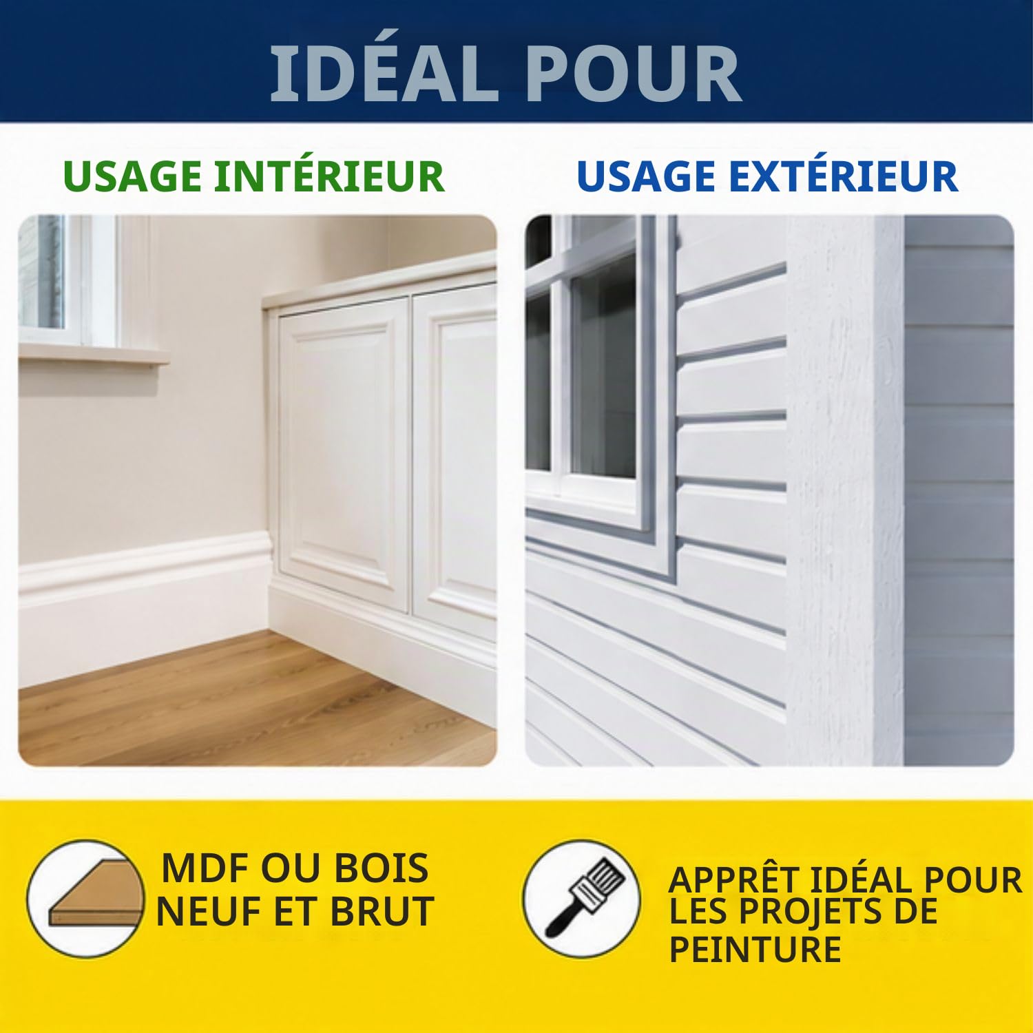 RUSTINS Apprêt blanc MDF à séchage rapide 500 ml