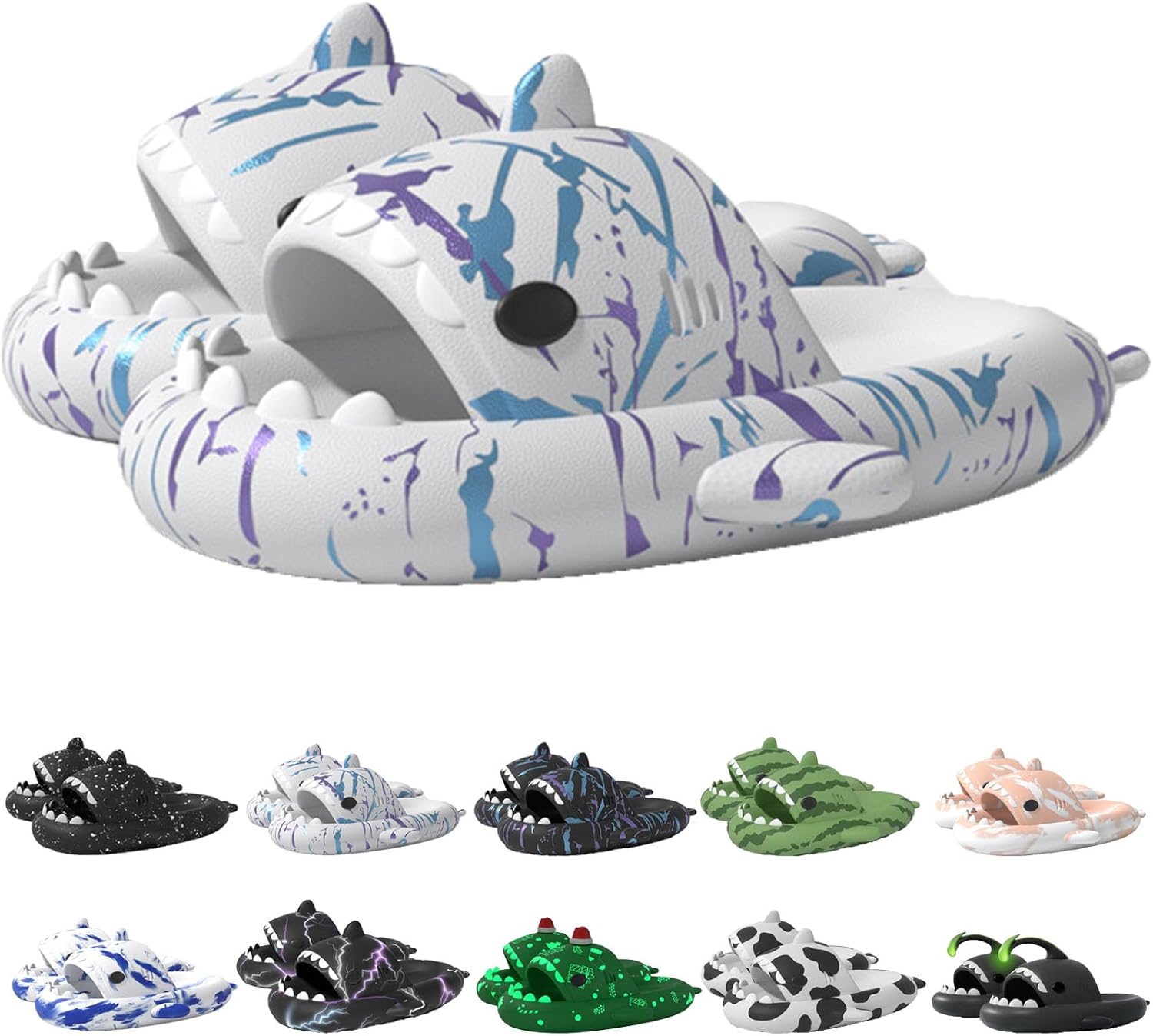 White Blue Purple