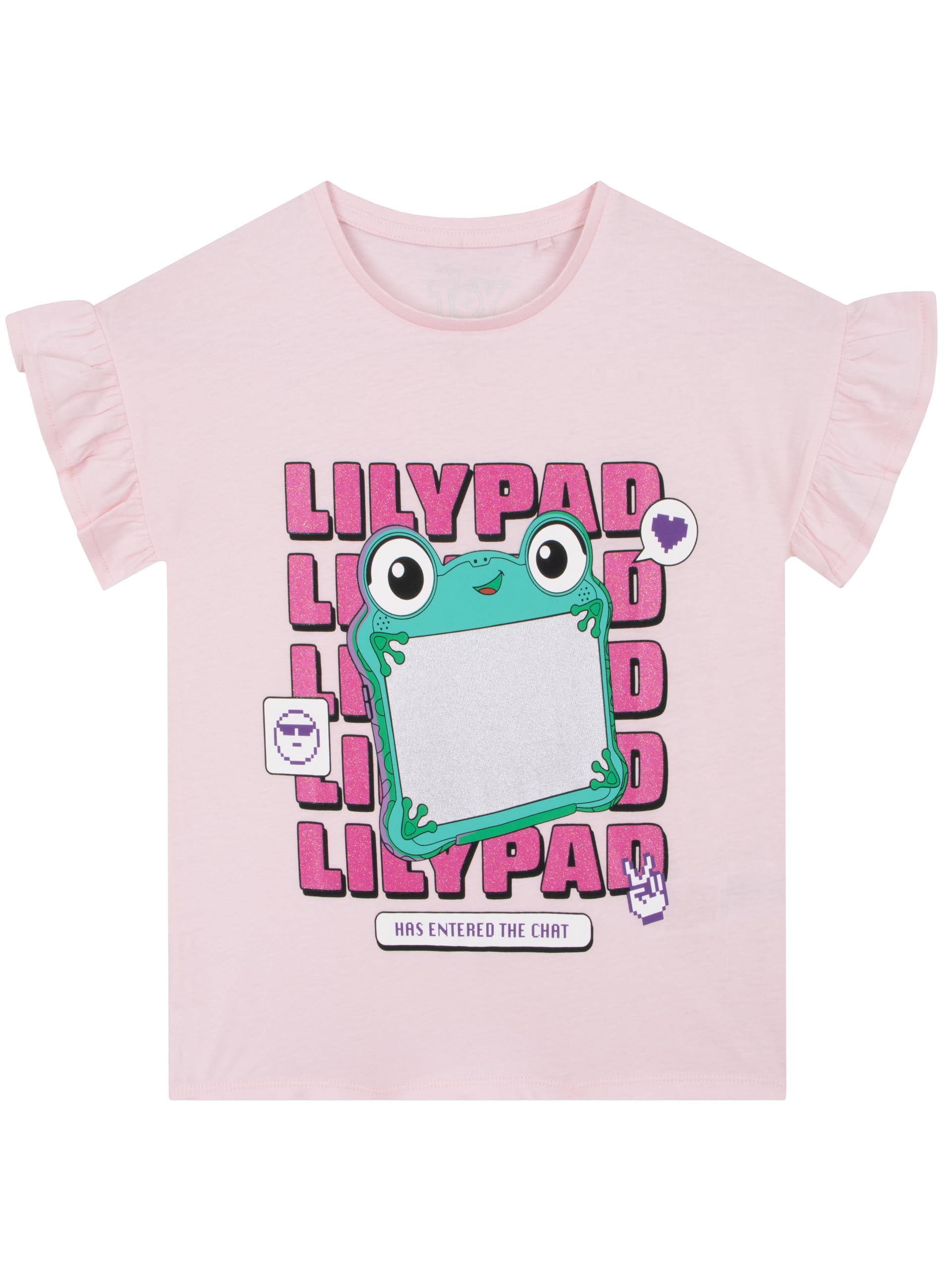 Disney Toy Story Koszulka, LilyPad T-Shirt Dla Dziewczynki, Top Toy Story 5 Z Krótkim Rękawem, Bawełniane Ubrania
