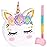 WERNNSAI Unicorn Piata - Unicorn Party Supplies Piata with Stick and Blindfold for Girls Kids Birthday Party Game Anniversary Classroom Activities Unicorn Them Party Decorations(15.7\'\' x 12.2\'\')