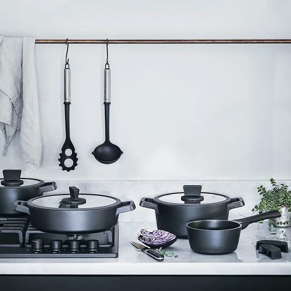 Lacor -Titanium Pro Pan with Non-Stick Individual Compartments 4 in 1, 32 x 26 cm, Aluminium