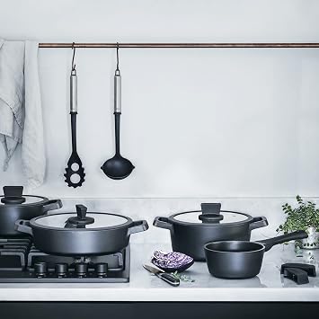 Lacor -Titanium Pro Pan with Non-Stick Individual Compartments 4 in 1, 32 x 26 cm, Aluminium