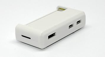 SB Raspberry Pi Zero Case - **Access to All Ports ** Mounted in 30 Seconds Open and Closed (White)