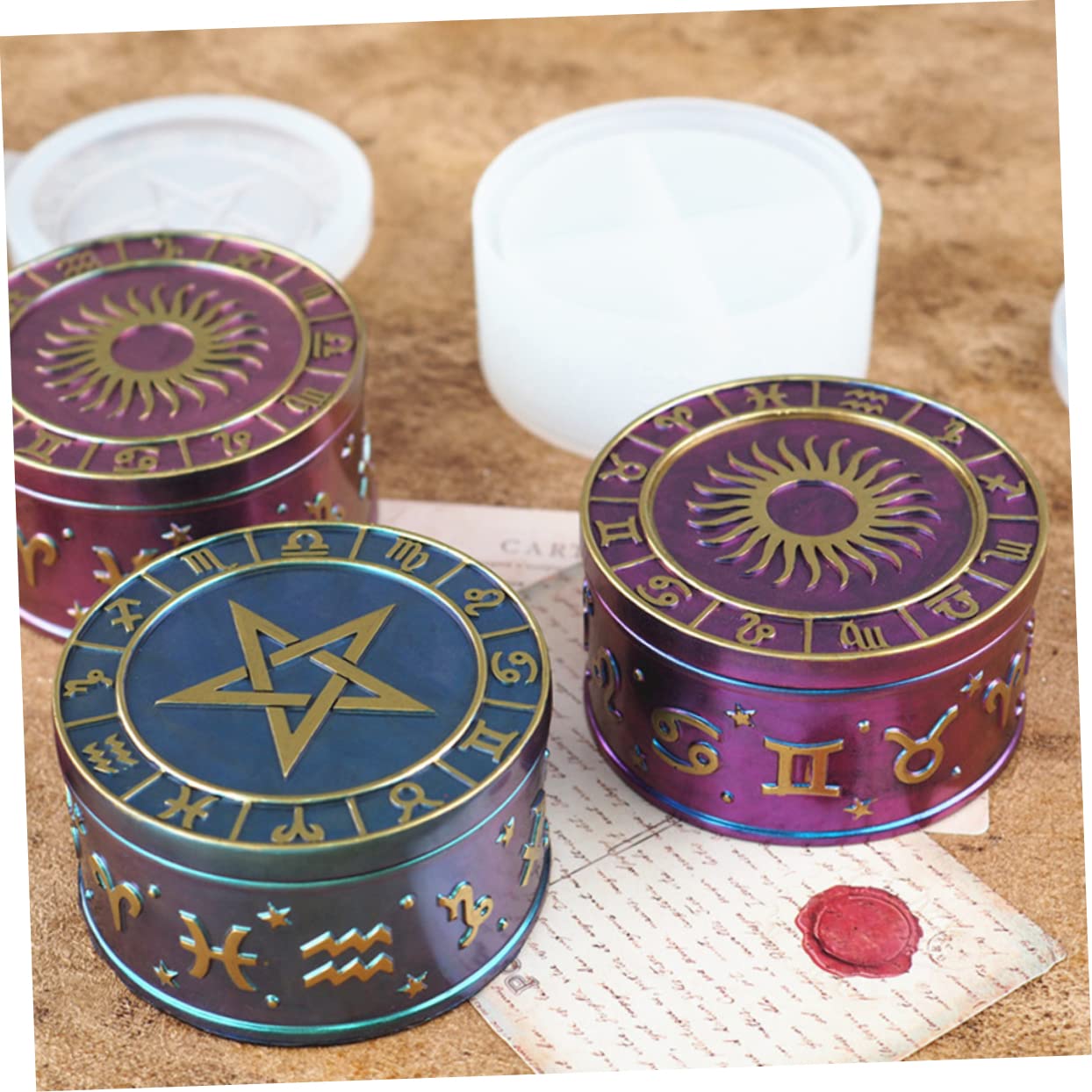 EXCEART 3juegos Mol Para Caja De Almacenamiento Moldes De Para Manualidades Base y Para Decoración y Organización