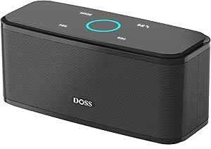 DOSS Cassa Bluetooth, SoundBox 12W Altoparlante Bluetooth Portatile, Pulsanti Touch, Suono Stereo, Microfono Integrato, TF card, AUX-IN, 12 ore di Autonomia