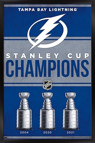 Miniatura 7 de Trends International NHL Tampa Bay Lightning - Póster de pared de Champions 23, 14.72 x 22.37 pulgadas, paquete de póster y montaje prémium