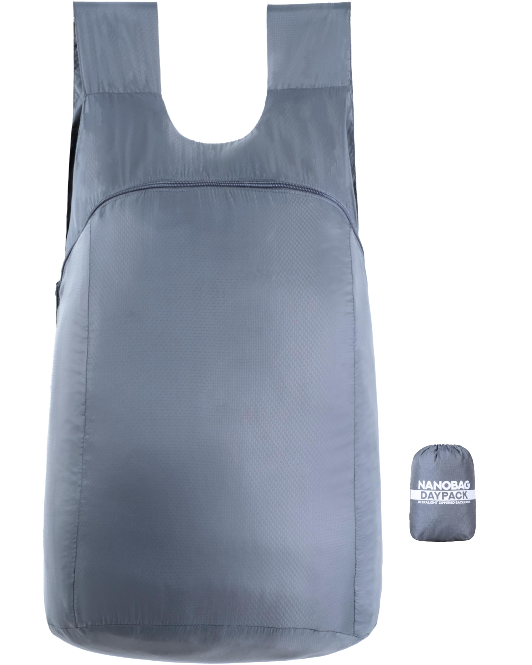 Nanobag Daypack - Ultralight 16L Foldable Travel & Hiking Backpack, Reusable, Packable, Collapsible Bag for Men & Women