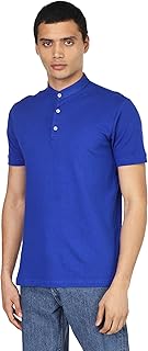 قميص بولو بنصف ياقة وأكمام قصيرة للرجال من فاير وود