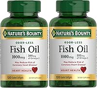 Vista 10 de Aceite de pescado de Nature’s Bounty, apoya la salud cardíaca, 1000 mg, cápsulas blandas de liberación rápida, 145