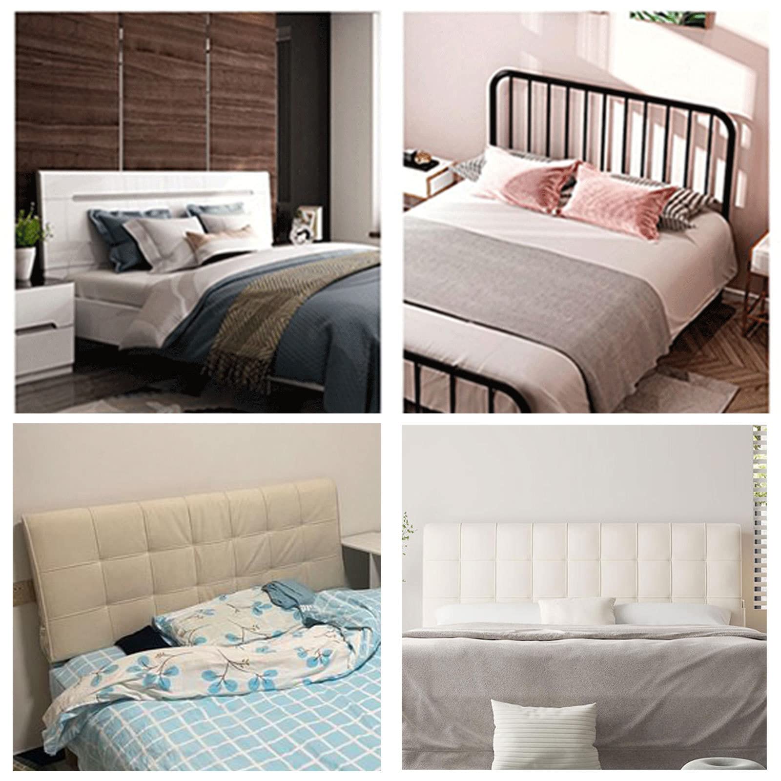 Cabecero De Cama Cubierta Cojín de Cabecera Tapizado, Funda Para Cabecero De Cama De Franela Individual Doble Queen King, Protección De Respaldo De Cama De Madera/Hierro Decoración,Orange-90X60cm