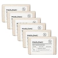 Vista 16 de MARLOWE. Jabón exfoliante corporal No. 102 de 7 onzas (3 barras), madera Oud, barra de jabón exfoliante con manteca de karité, aceite de oliva