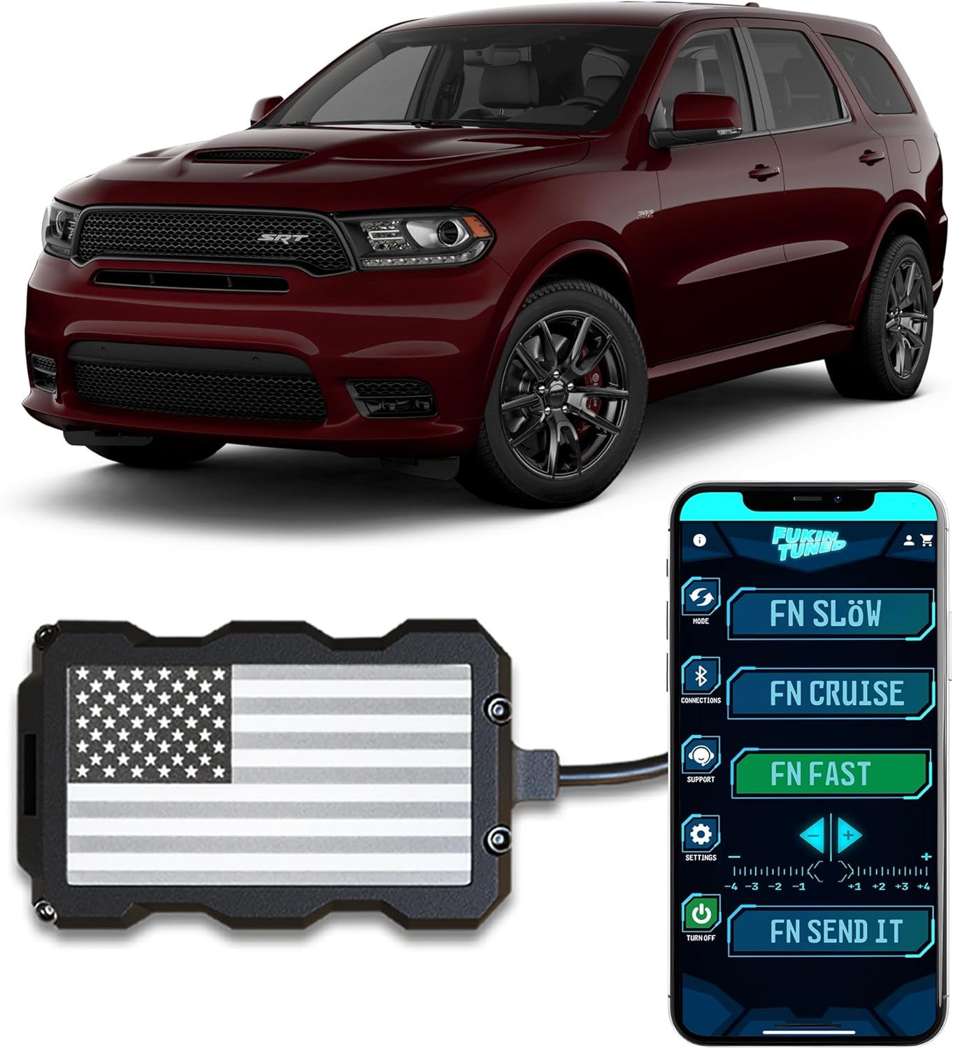 Throttle Response Controller for Dodge Durango 2006-2025 - Plug-and-Play, 36 Driving Settings & App Control, Throttle Controller Performance Mods, Durango Parts | FT31
