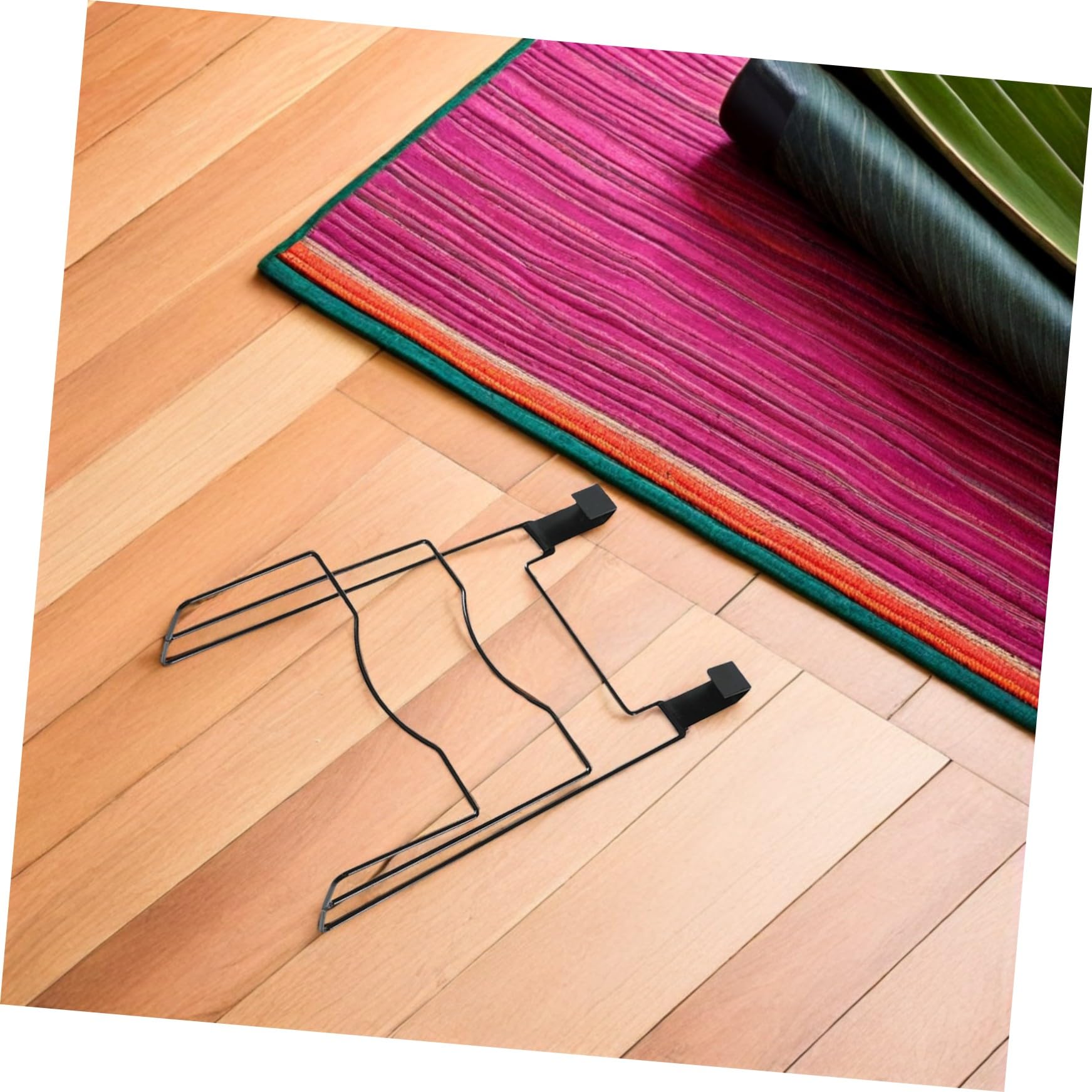 2 Stück Topfdeckelhalter für Schranktüren aus Eisen, Schwarz