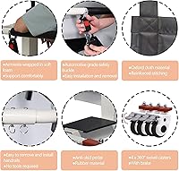 Vista 7 de Silla de transferencia elevadora para pacientes, ayuda de elevación portátil para ancianos/discapacitados, silla de transporte de cómoda de cabecera