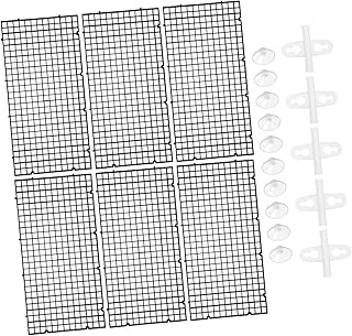 Toyvian 水槽用隔離仕切り 入り ブラックパネル 吸盤 魚の離や繁殖に アクアリウム用セパレーター