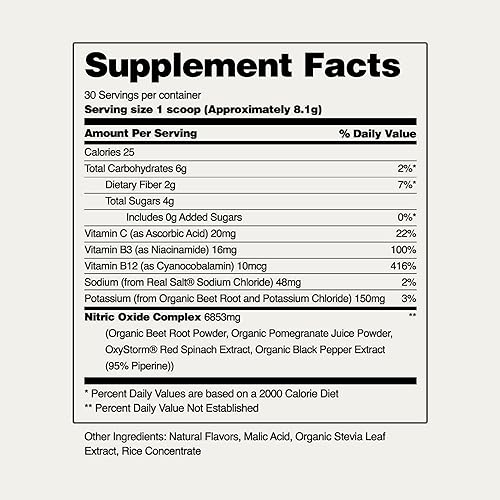 Vista 5 de Snap Supplements Polvo de raíz de remolacha orgánica, suplemento superalimenticio de óxido nítrico con remolacha, vitaminas B, granada y espinaca
