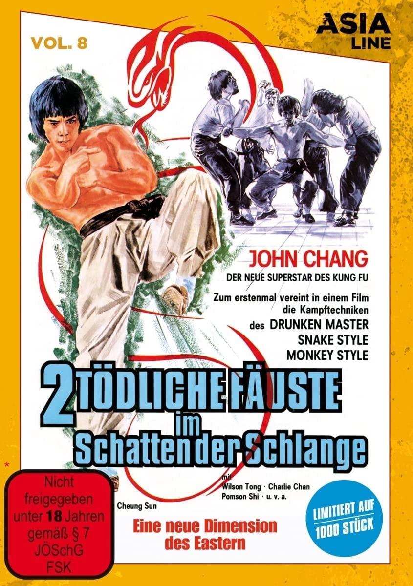2 tödliche Fäuste im Schatten der Schlange - Asia Line Vol. 8 [DVD] [1979]