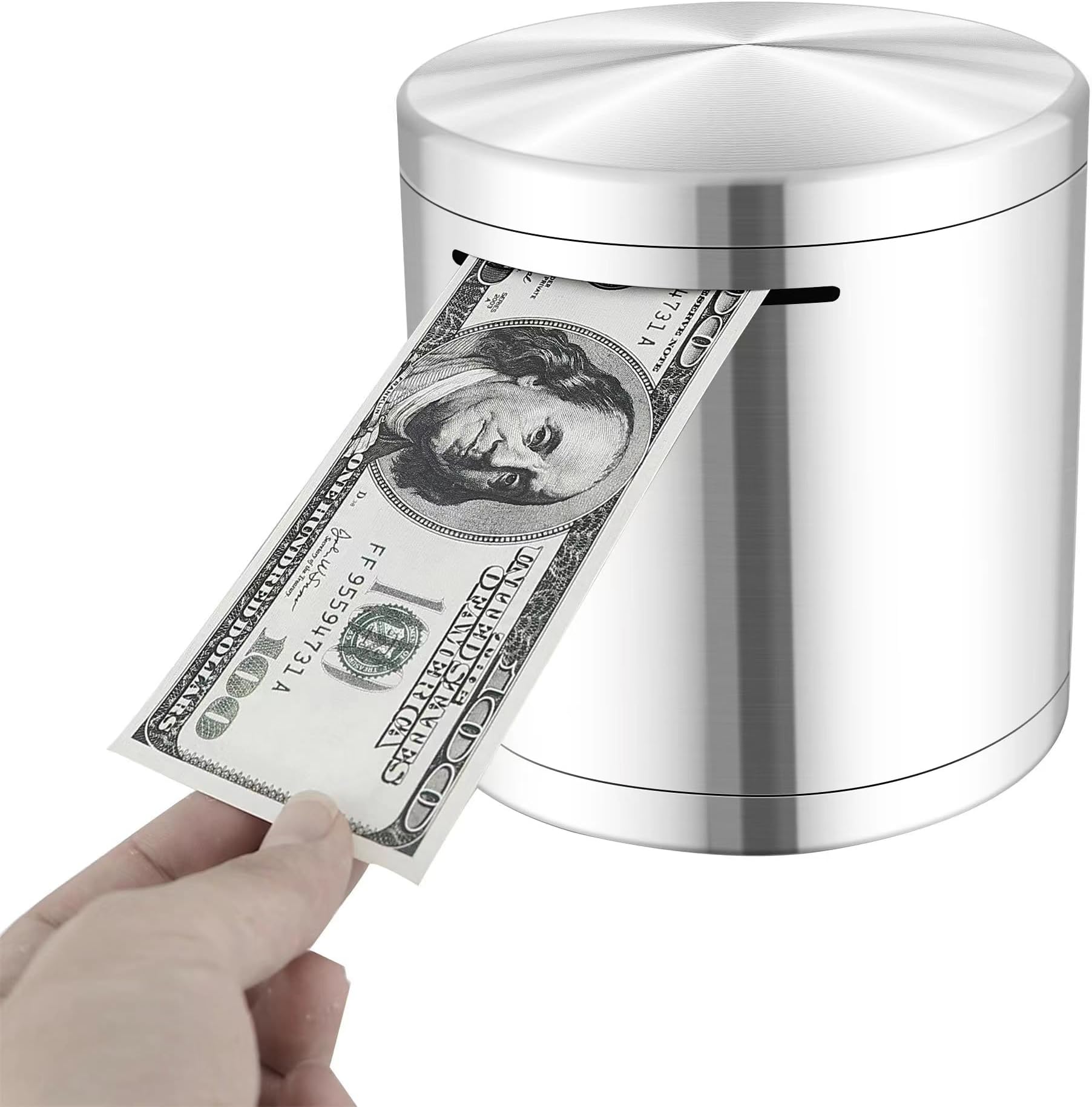 Unbreakable Stainless Steel Piggy Bank - Perfect Money Saving Box for Kids and Adults - Ideal Gift for Any Occasion - 5.9 inches